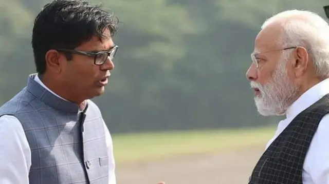 ओपी चौधरी आणि पंतप्रधान मोदी