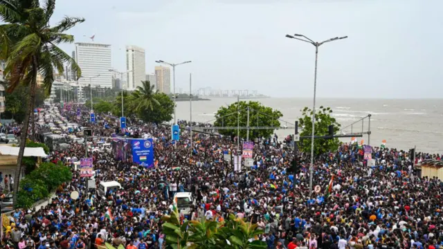 મુંબઈમાં ટીમ ઇન્ડિયાની ઝલક