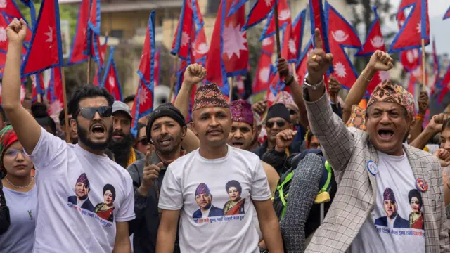 राजावादीको प्रदर्शन 