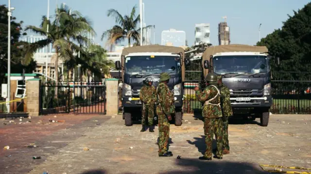 قوات الجيش منتشرة في العاصمة نيروبي