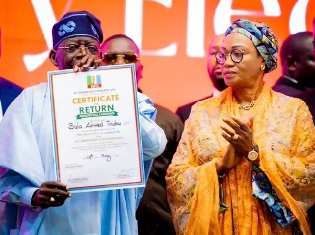 Tinubu da matarsa Remi
