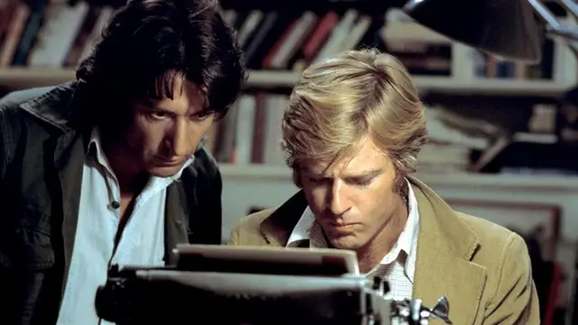 Dustin Hoffman (à gauche) et Robert Redford