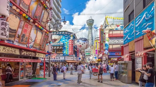 أحد الأسواق في مدينة أوساكا