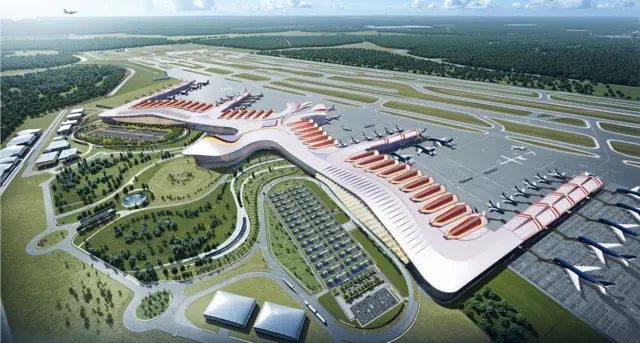 Phối cảnh sân bay quốc tế Phú Quốc sau khi mở rộng