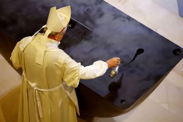 First mass in the restored Paris Notre-Dame Cathedral, five and a half years after a devastating fire