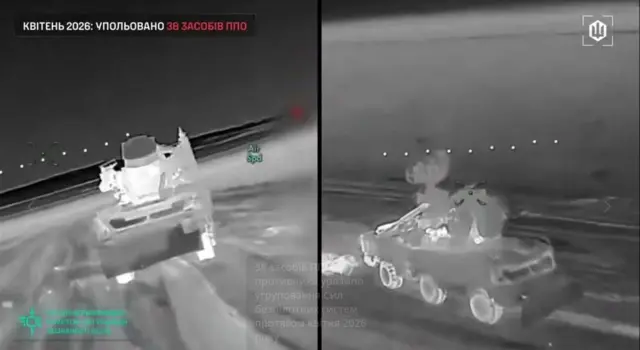 Російська військова техніка у прицілі оператора українського безпілотника