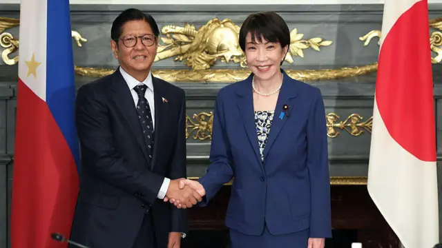 日本首相高市早苗与菲律宾总统小马科斯