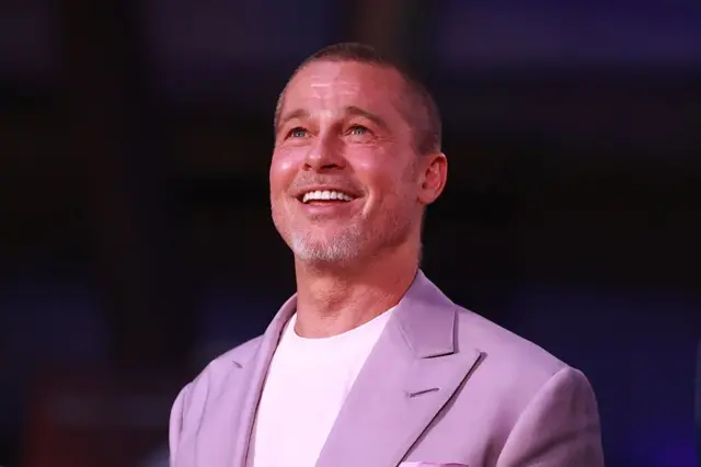 Brad Pitt film galasındayken.