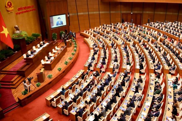 Các đại biểu Quốc hội Việt Nam tham dự phiên khai mạc Kỳ họp bất thường lần thứ 5 tại Hà Nội ngày 15/1/2024