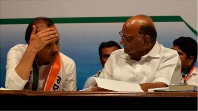 अजित पवार शरद पवार