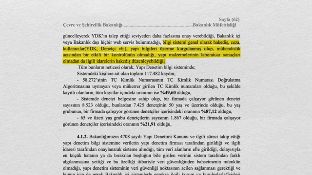 Yapı denetim raporu