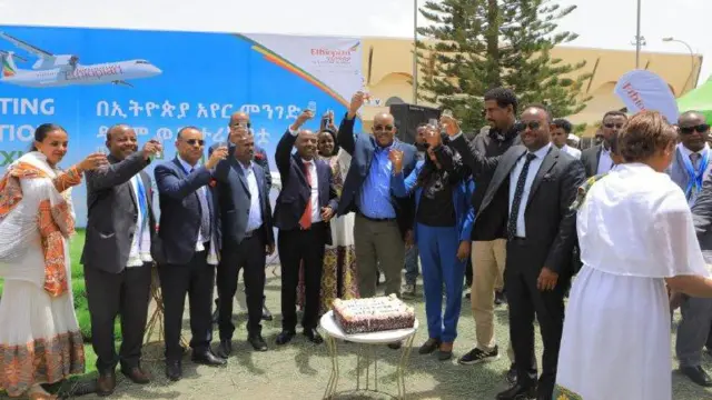 ስነስርዓት ምጅማር በረራ መዕርፎ ነፈርቲ ኣክሱም