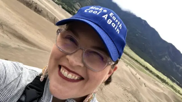 Sarah Ott in the mountains