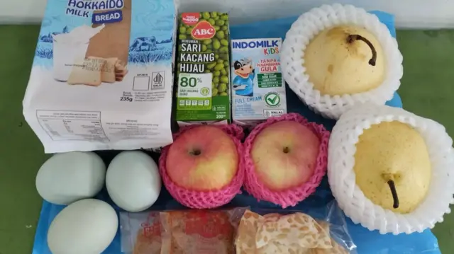 Paket MBG kering yang diterima anak dari Anggita Ayu.