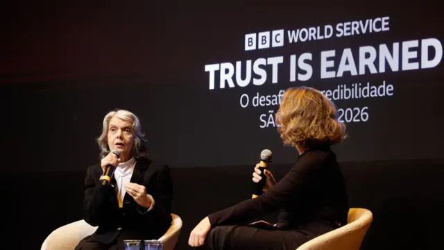 Cármen Lúcia durante o evento da BBC.