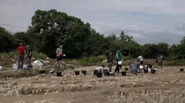 Sitio de la excavación