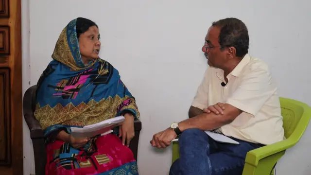 খাইরুল ইসলামের স্ত্রী রীতা খানুমের সঙ্গে কথা বলছে বিবিসি