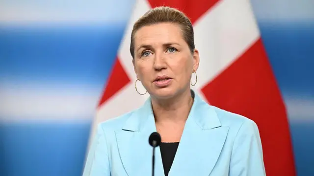 A primeira-ministra da Dinamarca, Mette Frederiksen