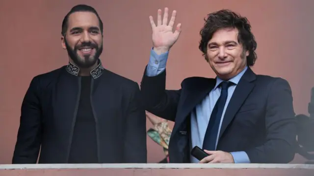 Nayib Bukele y Javier Milei. 