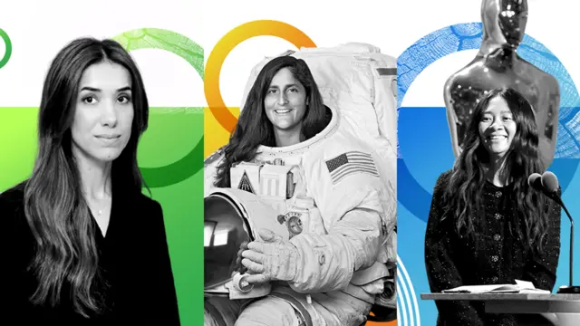 Нобель сыйлыгынын лауреаты Надя Мурад, астронавт Сунита Уильямс, кинорежиссер, Оскар сыйлыгынын ээси Хлоя Чжао