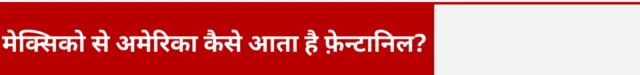 मेक्सिको से अमेरिका कैसे आता है फ़ेन्टानिल?