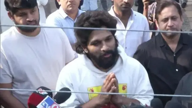 జైలు నుంచి విడుదలయ్యాక తన నివాసం వద్ద మీడియాతో మాట్లాడిన అల్లు అర్జున్
