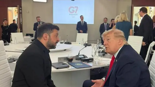 Зеленський і Трамп на саміті G7
