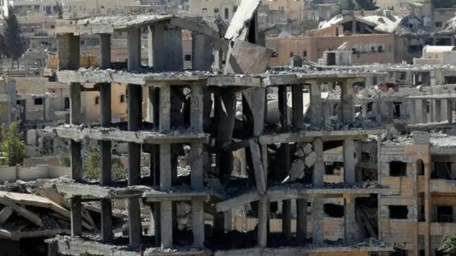 Sehemu kubwa ya Raqqa, Syria, iliharibiwa wakati iliporejeshwa kutoka kwa IS mnamo 2017