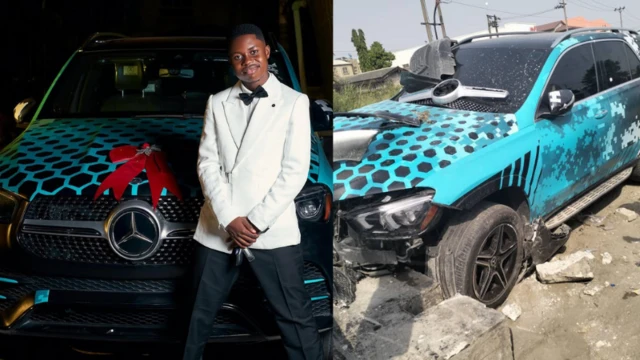 Peller niwaju ọkọ ayọkẹlẹ naa nigba to ṣẹṣẹ ra a