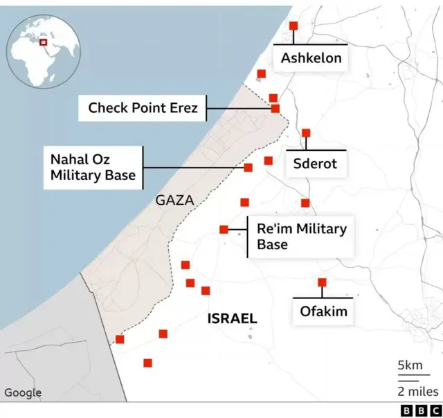 Yadda mayaƙan Falasɗinawa suka kutsa ta kusa da Zirin Gaza