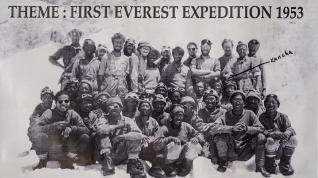 ১৯৫৩ সালে এভারেস্ট অভিযাত্রী দলের ছবি 