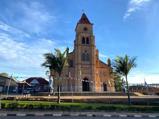 Kuri Bazilika nto ya Kabgayi mu gitondo cyo kuri uyu wa kane