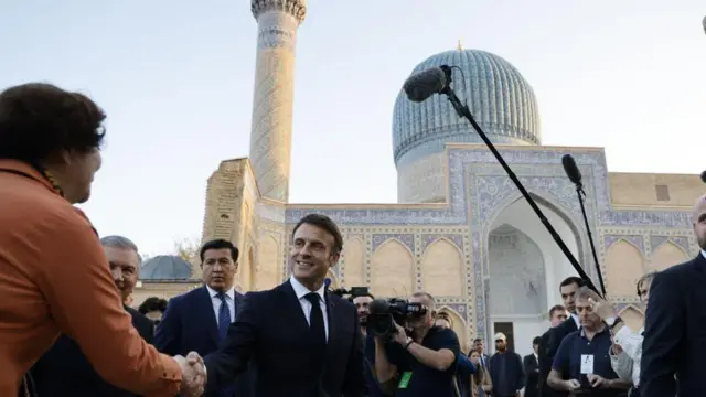 Макрон в Узбекистане