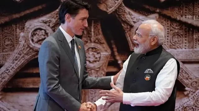 جاستین ترودو و نارندرا مودی