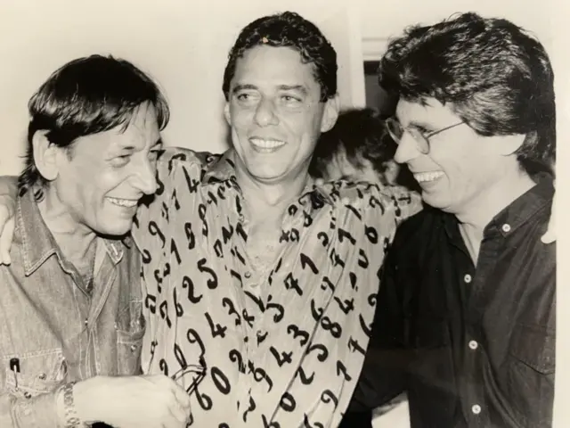 Chico Buarque com o amigo Mario Prata,arena apostas onlinefotos cedidas por Mario Prata