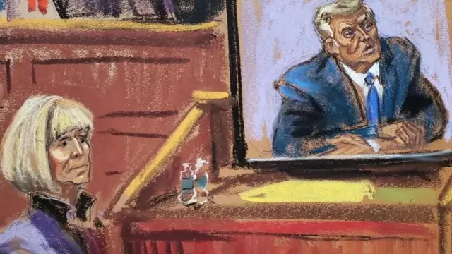 اظهارات ترامپ که با قید سوگند ضبط شده بود برای اعضای هیئت منصفه پخش شد