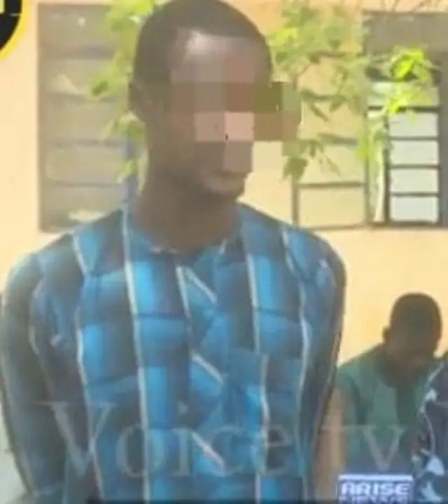 Suspect dey allegedly use im hand on female students