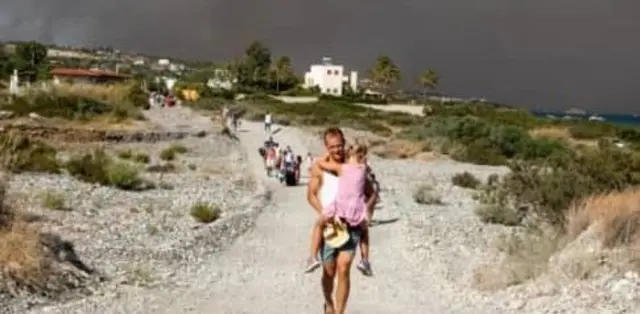 Tourists dey evacuated as ogbonge wildfire spread across Greece
