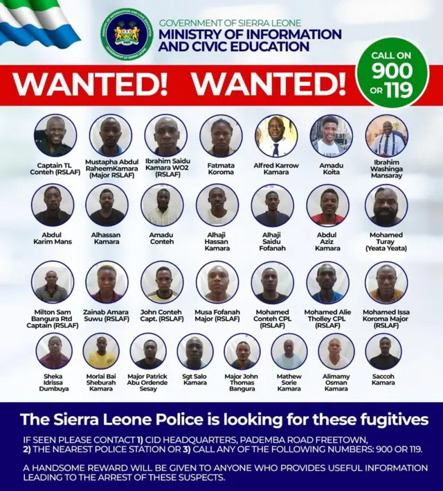 Sierra Leone declare pipo wanted