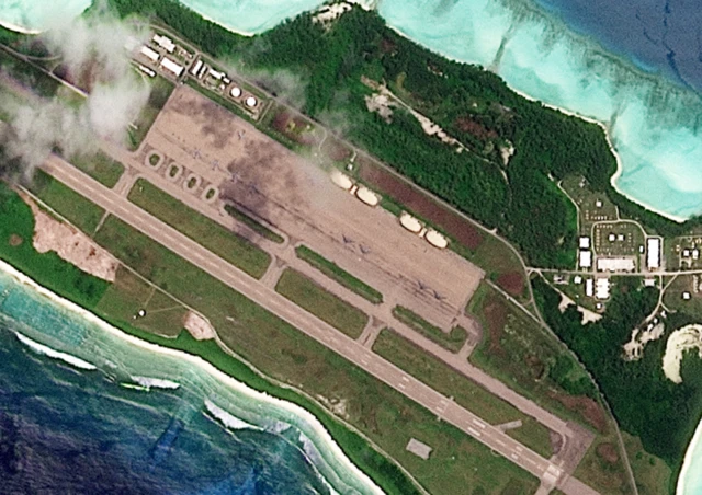 استقرار بمب‌افکن‌های بی-۵۲ و بی-۲ پایگاه دیه‌گو گارسیا، ۹ فروردین ۱۴۰۴ (۲۹ مارس ۲۰۲۵)