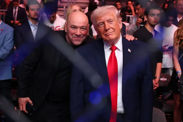 Dana White com Donald Trump