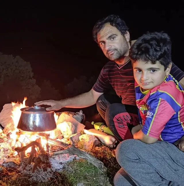 کیان پیرفلک و پدرش میثم پیرفلک