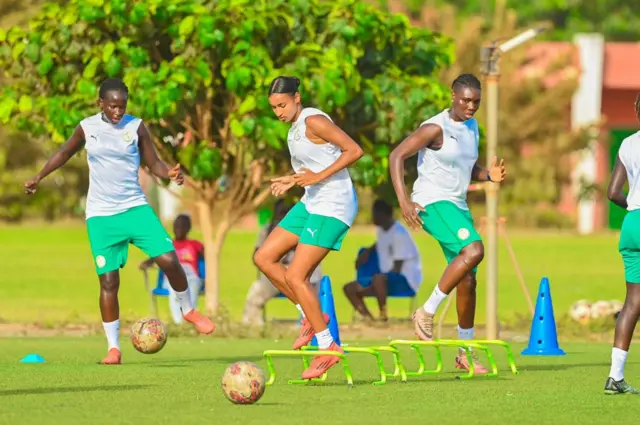 Les Lionnes à l'entrainement