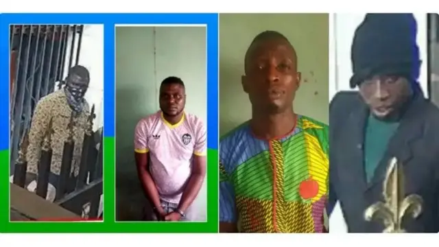 Fotos of suspects of di Offa robbery attack of May 2018