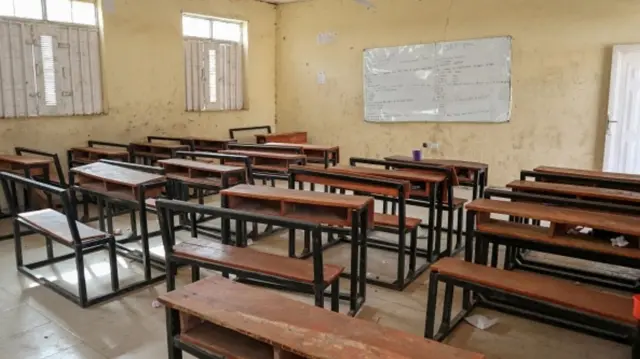 Empty classroom in Borno state