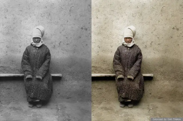 Кыргыз аял, 56 жашта. Кытай, Үч-Турпан аймагы