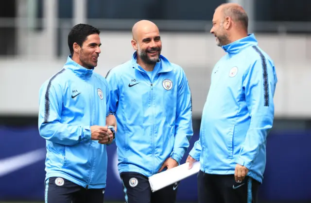 পেপ গার্দিওলা, মিকেল আর্টেটা