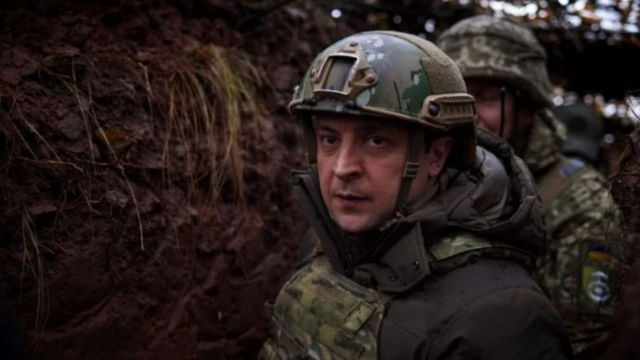 Президент Зеленский согуш майданынын Донбасстагы тилкесине 6-декабрда келди. 2022-ж.