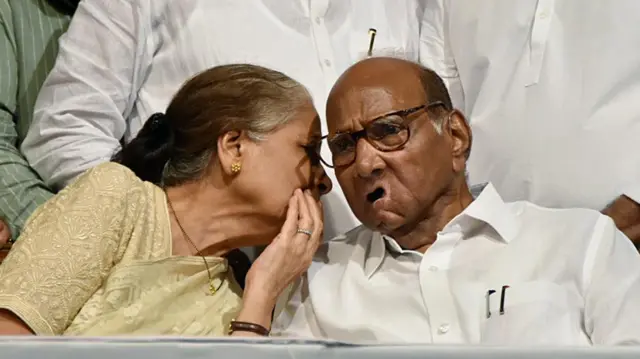 प्रतिभा पवार आणि शरद पवार 