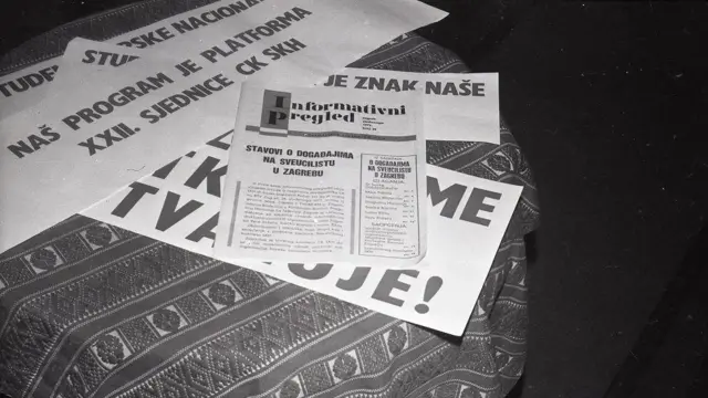 Штрајк студената Загребачког свеучилишта, Загреб, 23.11.1971.